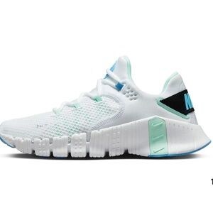 White and Blue Athletic Shoes women’s